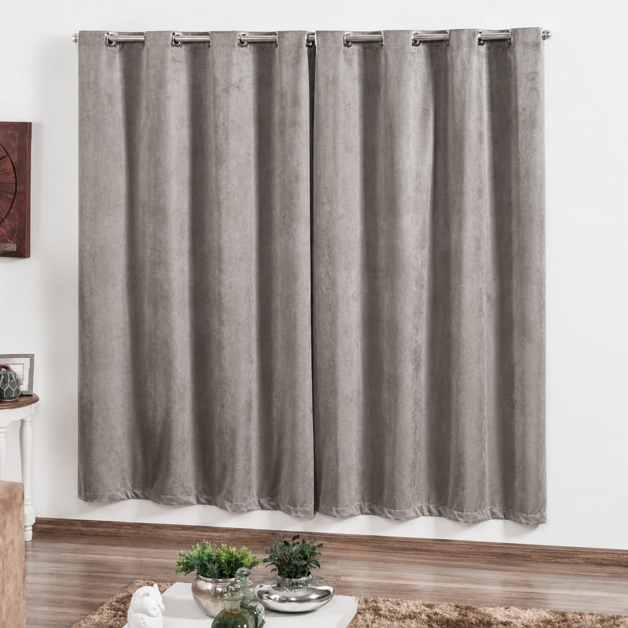 CORTINA TECIDO DECORA SUEDE ZELLUS 2,70 X 1,70